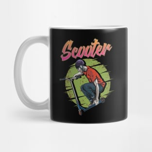 Funny Scooter Kid Riding Tricks Obsessed Mug